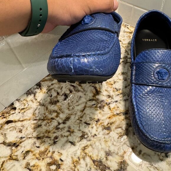 Versace Blue Men\'s Loafers main image 8